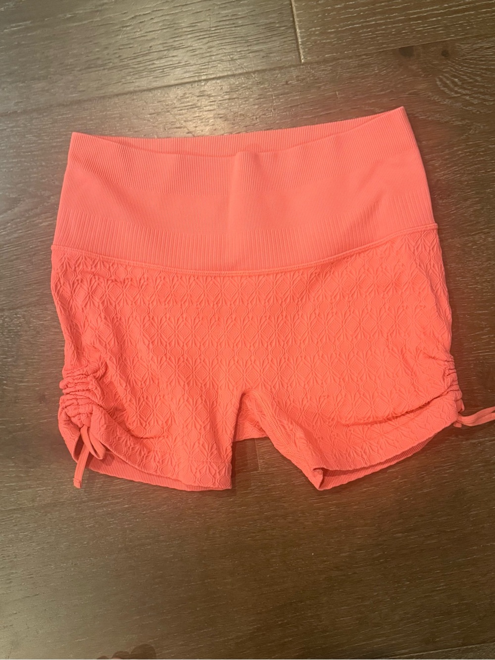 Joy Lab Coral Women’s High-Waist Textured Shorts - M